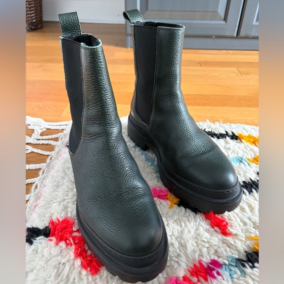 Maguire Shoes - Maguire Cortina Shearling Lined Winter Boots in Dark Green